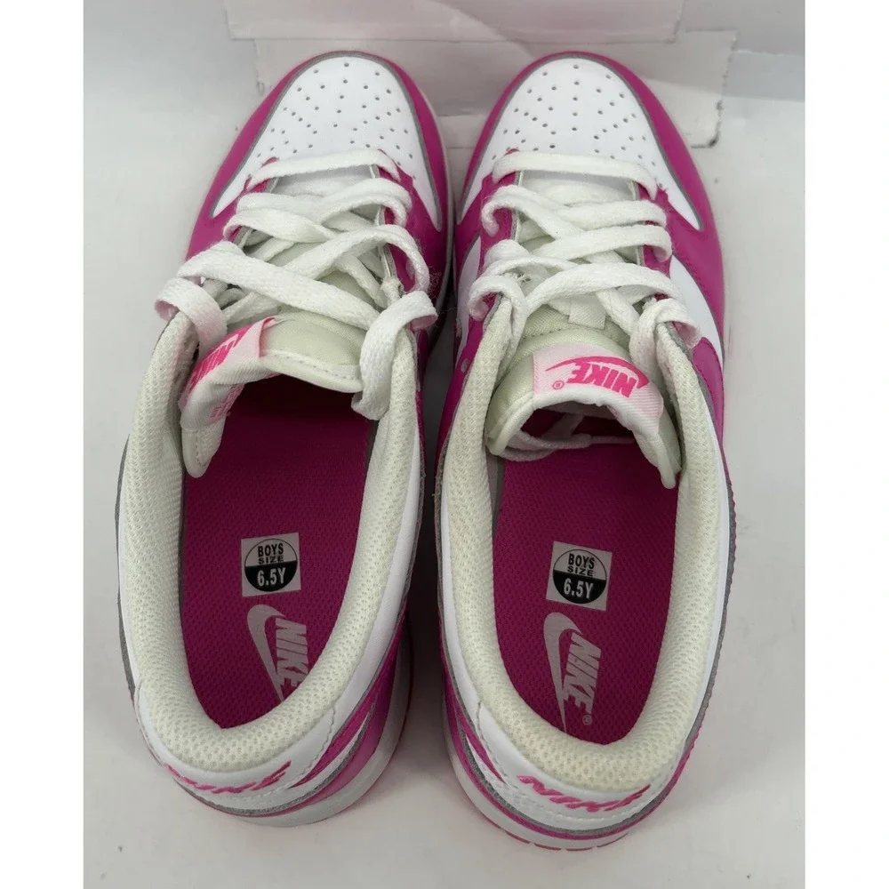 Nike Dunk Low Laser Fuchsia Pink GS FB9109-102 Boys Size 6.5Y New